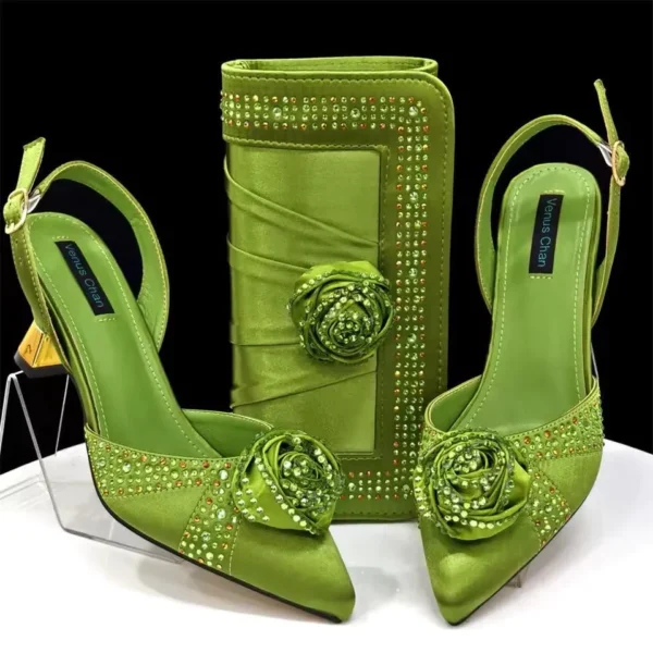Green Fashion Heels